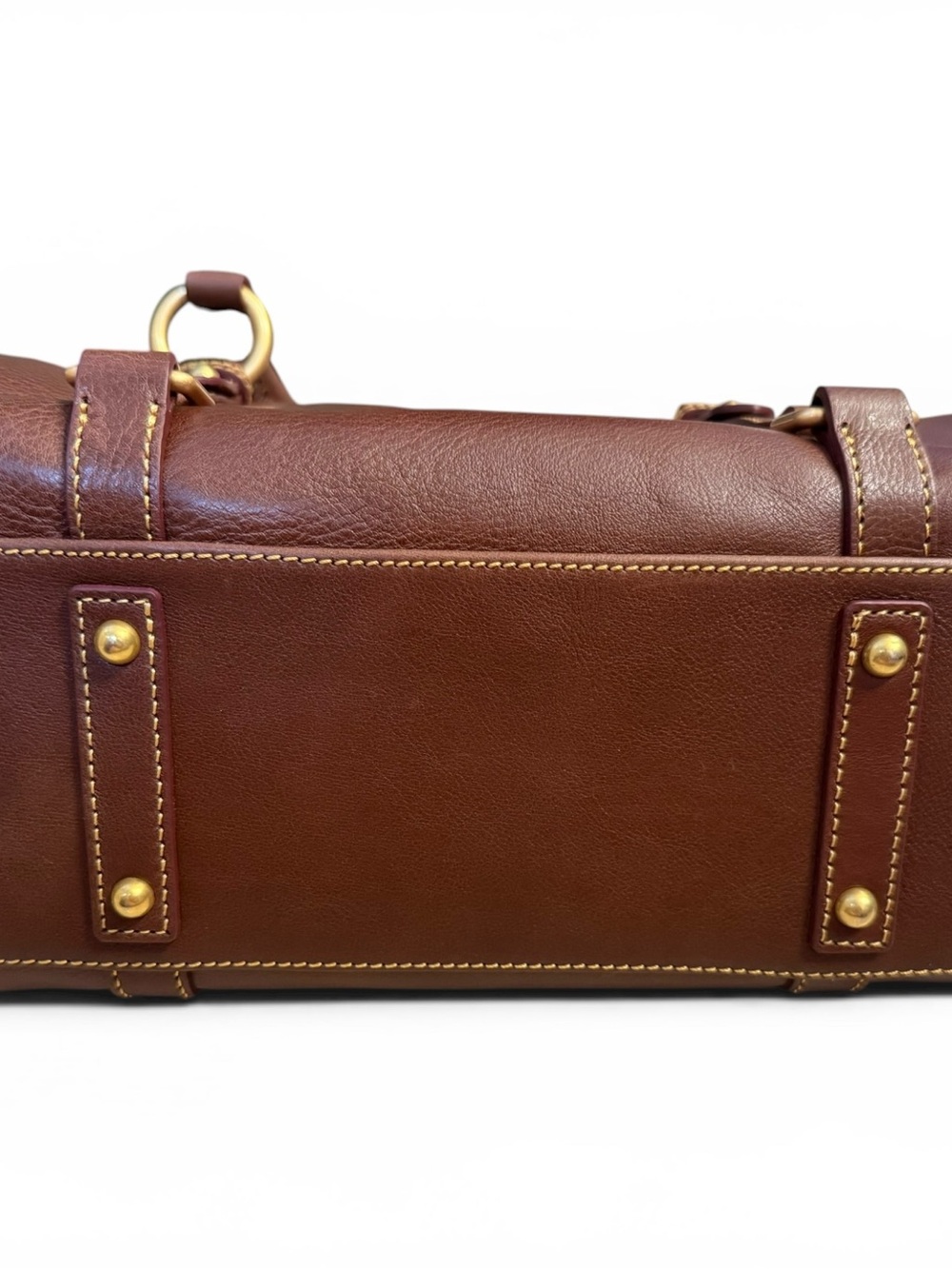 Dooney & Bourke Brown Leather Satchel Shoulder Bag - Picture 10 of 12
